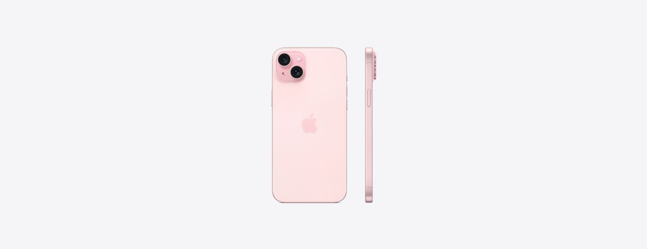 Mặt sau của iPhone 15 Plus Hồng Pink được thiết kế tỉ mỉ tới từng chi tiết